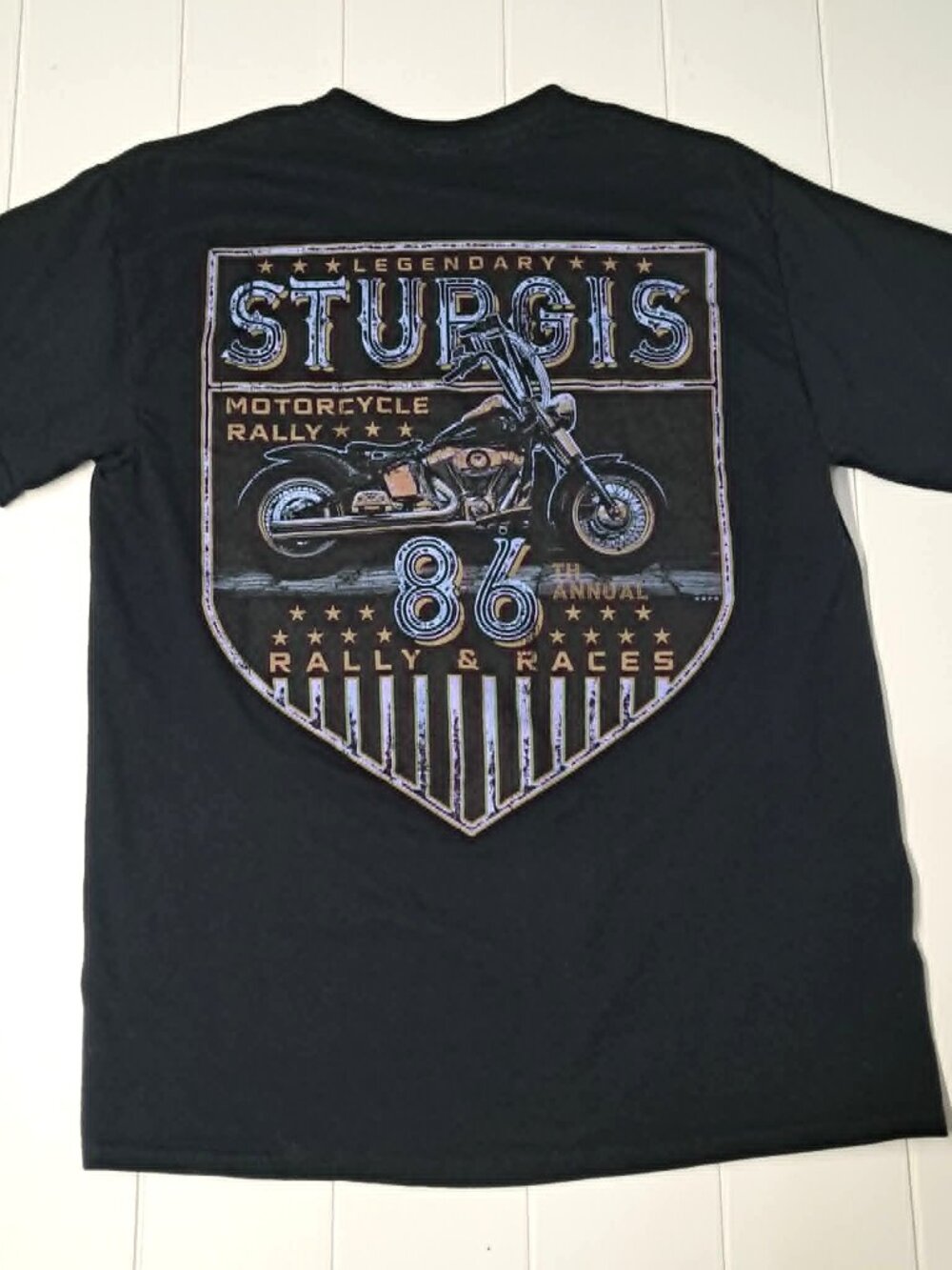 Sturgis Black Hills Motorcycle Bike Rally 2026 Mens Medium Graphic T-Shirt Black